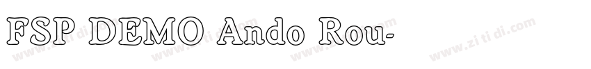 FSP DEMO Ando Rou字体转换 FSP DEMO Ando Rou字体转换